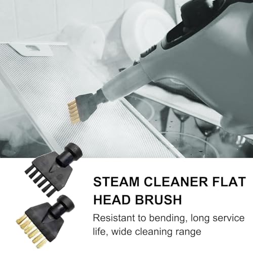 NIYATA 12 Stück Dampfreiniger Zubehör für Kärcher SC1 SC2 SC3 SC4 SC5,Dampfreiniger Bürste,Dampfreiniger Ersatzteile Sätze,8 Kleine Rundbürstendüse,4 Fugenbürste