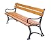 Produktbild ROJAPLAST 243/1 Holzterrasse Gartenbank, Glossy Pine, 180 x 56 x 78 cm