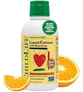 CHILDLIFE ESSENTIALS Liquid Calcium Magnesium Supplement - Supports Healthy Bone Growth for Child...