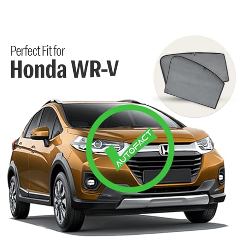 Image of Autofact Car Sunshades for Honda WRV, UV Protection, Useful Car Accessories, Custom fit Sun Shades for Side Windows, Set of 4