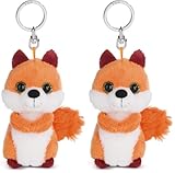 NICI Schlüsselanhänger Eichhörnchen Coleen Cuddly 10cm (Paquete de 2)