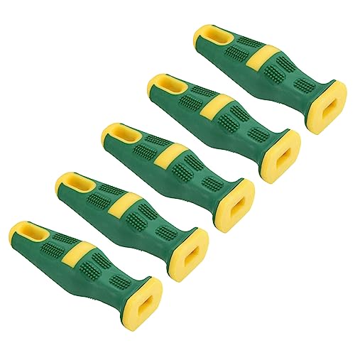 PATIKIL 4.5 Inch Rubber File Handle, 5 Pack File Cutting Tool File Handle Replacement Accessories for 0.47