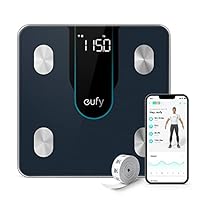 Eufy P2 Smart Digital Bathroom Health Monitor Scale, Black (T9148111)