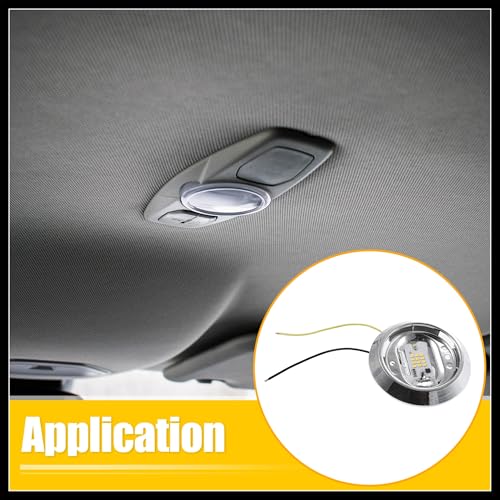 Lámpara LED redonda para techo interior de coche 12V miniatura 3