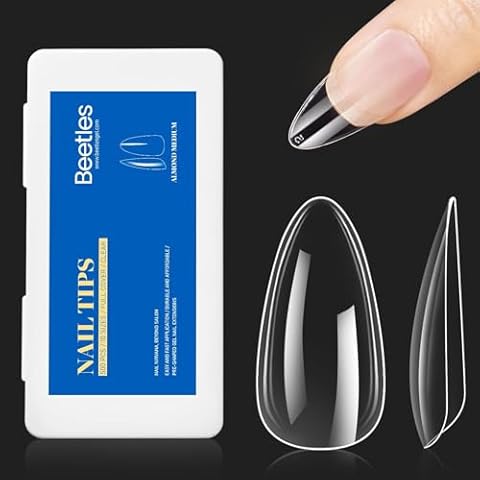 Beetles Gel Nail Kit with 500Pcs Soft Gel Nail Tips Cover