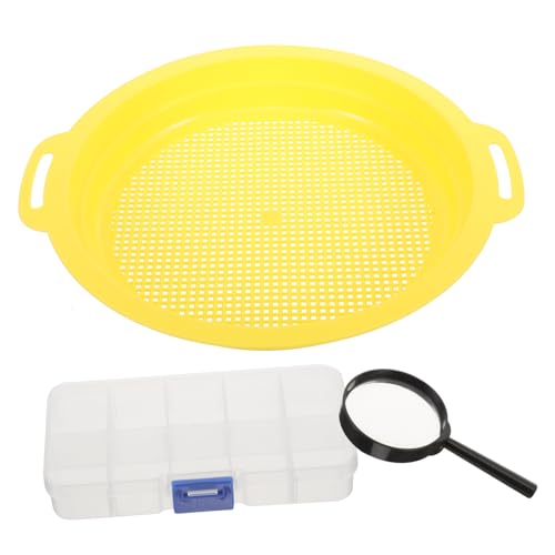 TOBBOMEY Portable Gold Panning Set 1 Set Sieve Pan Classifier Sifter Panning Mesh Pan
