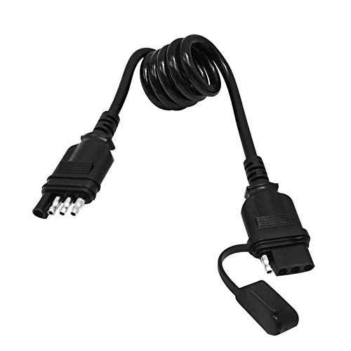 4 Pin Trailer Plug Extender Trailer Wire Extension Harness Quick-Connect Trailer Adapter Extender...
