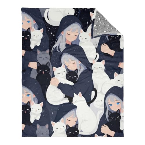 Jeté de lit chat animé anti poussière pour protéger votre canapé - 2