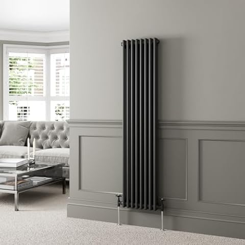 DuraTherm Black Traditional Vertical Radiator Cover