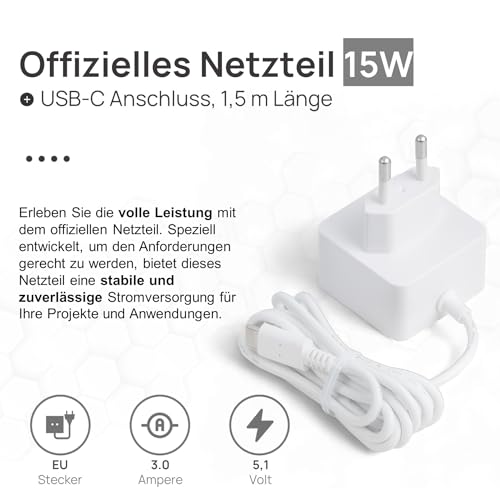 Raspberry Pi 4 2GB Starter Set | 64GB Edition | Netzteil 15W | Gehäuse rot/weiß | 4k Micro HDMI Kabel | Kühlkörper Set | USB-Kartenleser | Ideal für Smart Home, Retro Gaming und Home Assistant