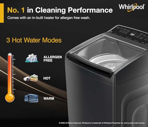 Image of Whirlpool 6.5 Kg 5 Star MAGIC CLEAN PRO Fully Automatic Top Load Washing Machine (MAGIC CLEAN PRO SW 6.5 (H) GREY 10YMW with In-Built Heater)