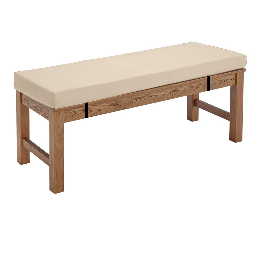 Coussin de banc de jardin gris 120x35x5 cm imperméable et antidérapant