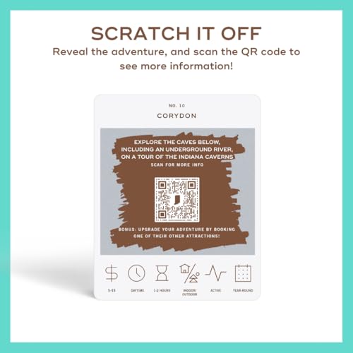 Image of Indiana Adventure Bucket List: 50 Scratch-Off Cards for Outdoor Activities, Tourist Attractions, and Road Trips - Perfect Travel Gift and Guide for Exploring