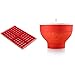 Lékué 0215000R01M017 Molde Silicona, Rojo + Recipiente para cocinar Palomitas, Rojo, 20 cm