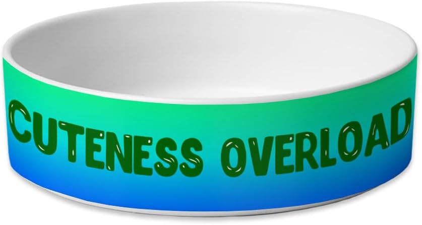 Cute Print Pet Bowl – Kawaii Dog Bowl – Cool Pet Food Bowl Ceramic Dog Bowl – Food Dish or Water Bowl for Pets