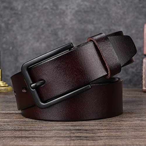 West Leathers [2 Pack] Men's Belt, Men's 38Mm Classic Jean Belt #TOP3