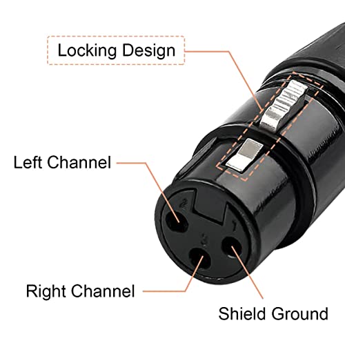 Image of DEVICE OF URBAN INFOTECH XLR Connectors, 3 Pin Male & 3 Pin XLR Female Connector for Microphone Audio Socket for High Conductivity & Ultra-Low Noise Solder Connector (Pack of 10)