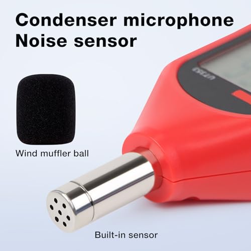 Moniteur de niveau sonore portable LCD avec évaluation précise du bruit - 7
