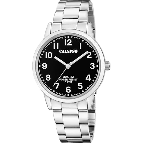 Montre homme analogique Calypso K5858/4 en acier argenté