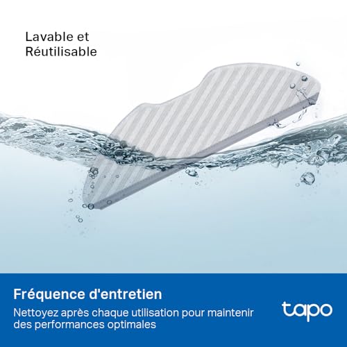 Tp Link Tapo Rva300 Chiffon de vadrouille lavable pour Rv30Rv10 Pack 3 Neuf - vue 5