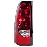 Left Driver Side Tail Light Compatible With 2003 2004 2005 2006 Chevy Silverado 1500 2500 3500 Factory Style Tail Light - Bulb and Harness Included