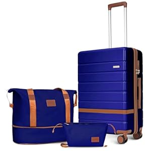 Voytra Hartschalenkoffer-Set mit TSA-Schloss und Reiserucksack, 3-teiliges Gepäck-Set mit 50,8 cm Handgepäck, ideal für Geschäftsreisen