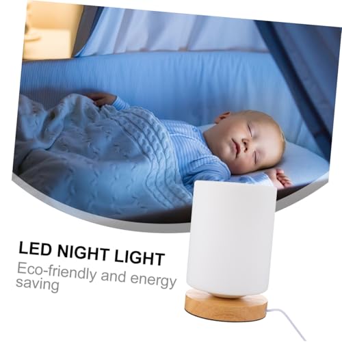 Lámpara LED de mesa cilindro táctil con luz cálida USB miniatura 3
