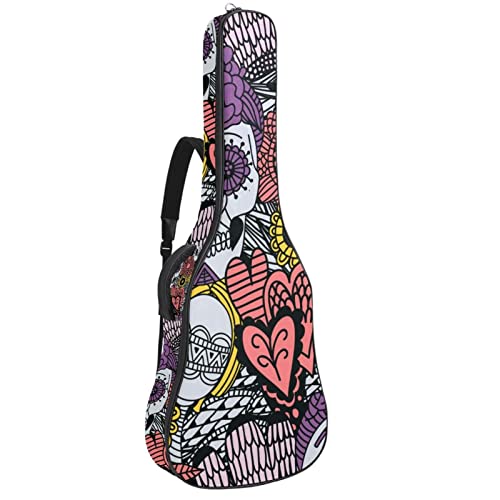 Sac de transport guitare acoustique matelassé Couleur 10 haut de gamme