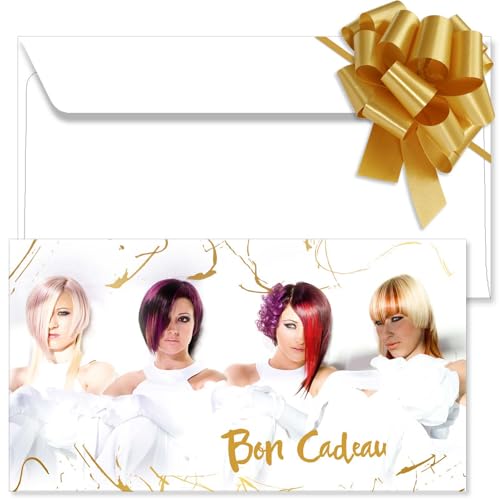 Bons cadeaux pour coiffeurs POS BON avec ruban pour offrir une coupe de cheveux