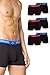 Produktbild Kappa Enge Boxershorts 6er Pack VINESTA I Retro Pants für Männer aus Baumwolle I reißfeste & atmungsaktive Herren Unterhosen I Boxer im Vorteilspack, Schwarz mit mehrfarbigem Bund L