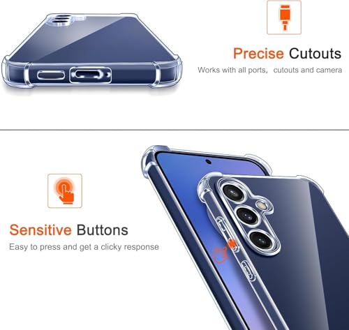 Image of ShieldTech Transparent Mobile Phone Case Cover for Samsung Galaxy S26 FE 5G | Camera & Screen Protection | Anti Yellow Flexible TPU Back Cover Case for Samsung Galaxy S26 FE