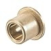 uxcell Flange Sleeve Bearings 8mm Bore 12mm OD 12mm Length 16mm Flange Dia 2mm Flange Thickness Sintered Bronze Self-Lubricating Bushing 4pcs