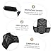UTHCLO Adjustable Posture Corrector Back Brace Breathable PU Leather Invisible Trainer Belt for Women Men Comfortable Support Humpback Correction Suitable for Home Office School Use
