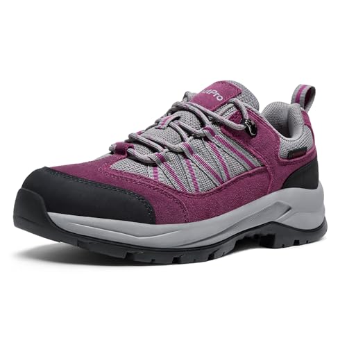 OutPro Wanderschuhe Damen Leicht Atmungsaktiv Dämpfend rutschfest Trekking Wandern Outdoor