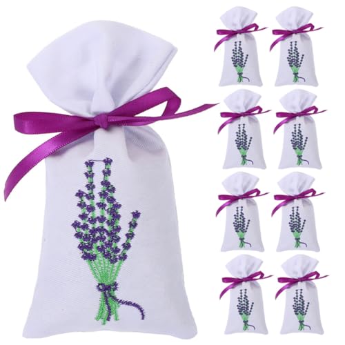 9 bolsas de algodón portátiles para fragancia de lavanda