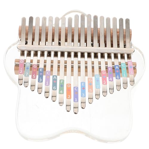 Kisangel Elegant Acrylic 17-key Kalimba Portable Boys and Girls Musical Instrument Thumb Piano Toy for Beginners