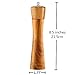 Wood Salt and Pepper Grinder Mill - Noryee Manual Wooden Salt Grinder Pepper Mill Shakers Refillable with Adjustable Coarseness Ceramic Rotor - 8.5 Inch (1 Pack)