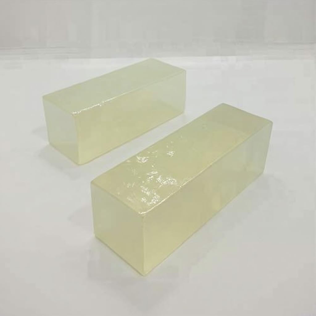 Leela Organic Natural Transparent Glycerine Melt and Pour Soap Base (Net 1 kg Bar)