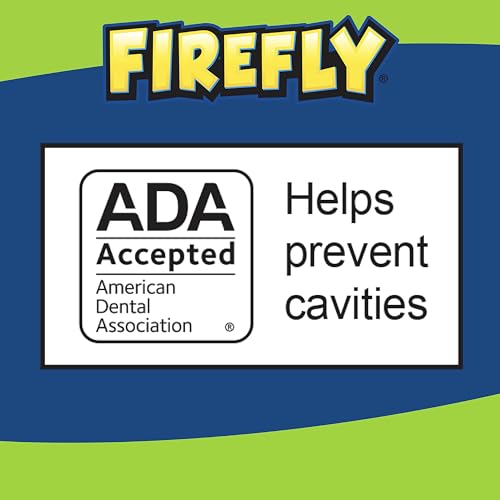 Firefly Kids Anti-Cavity Fluoride Rinse, Paw Patrol, Alcohol Free Formula, ADA Accepted, Helps Prevent Cavities, Bubble Gum Flavor, 16 Ounce