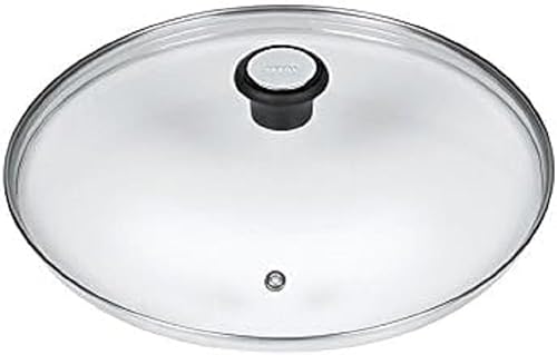 Tefal Emotion Poêle 24 cm, Revêtement Antiadhésif, Garantie 10 ans & 280975 Couvercle en Verre avec Rebord en Acier Inoxydable et Régulateur de Vapeur, 24 cm, Transparent