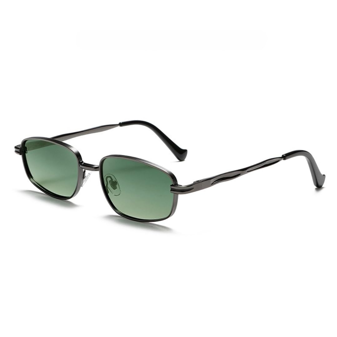 Gafas de sol pequeñas de moda para hombre, estilo steampunk, con montura metálica, estilo retro, protección UV400 para mujer.