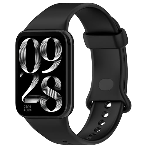 BYISYUE Correa de repuesto para Redmi Watch 5/Xiaomi Smart Band 9 Pro/Smart Band 8 Pro, pulsera deportiva, correa de silicona para Redmi Watch 4/Mi Band 8 Pro/Mi Band 9 Pro, Eine Grösse, Silicona, Sin