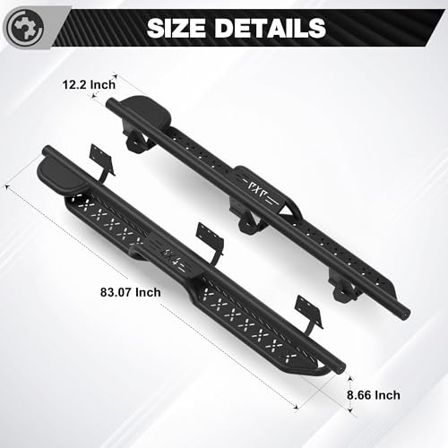 Estribos laterales Dodge Ram 1500 2019-2026 acero carbón miniatura 3