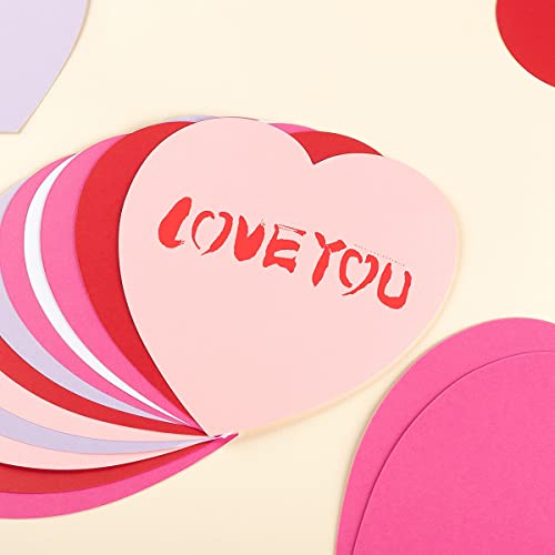 60 Pieces Heart Cutouts Bulletin Board Decorations Colorful Classroom Cutouts With Glue Point Dots For Valentine's Day School Classroom Party Supplies #TOP2