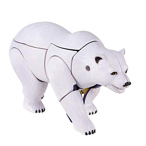 Forest & Twelfth Jungle Animal Toys  Transforming Action Figure  Changes from a Detailed Animal Toy to a Unique Robot Toy in Seconds  Great Gift for Both Girls and Boys (Polar Bear)