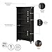 Bush Furniture Salinas 5 Shelf Bookcase In Vintage Black, Tall Bookshelf, Large Book Shelf For Living Room, Home Office, Or Entryway