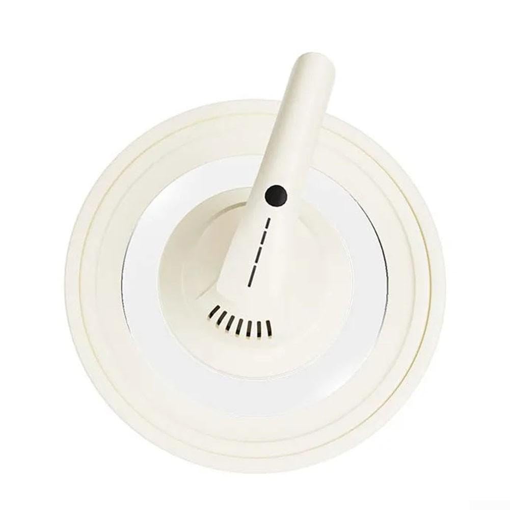 Couvercle Poêle 26cm pour bord Acier Résistant Chaleur Couvercle(White)