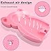 Soft Infant Bath Sponge Elephant Baby Bath Mat Newborn Comfy Foam Skid-Proof Cushion (Pink 1Set)