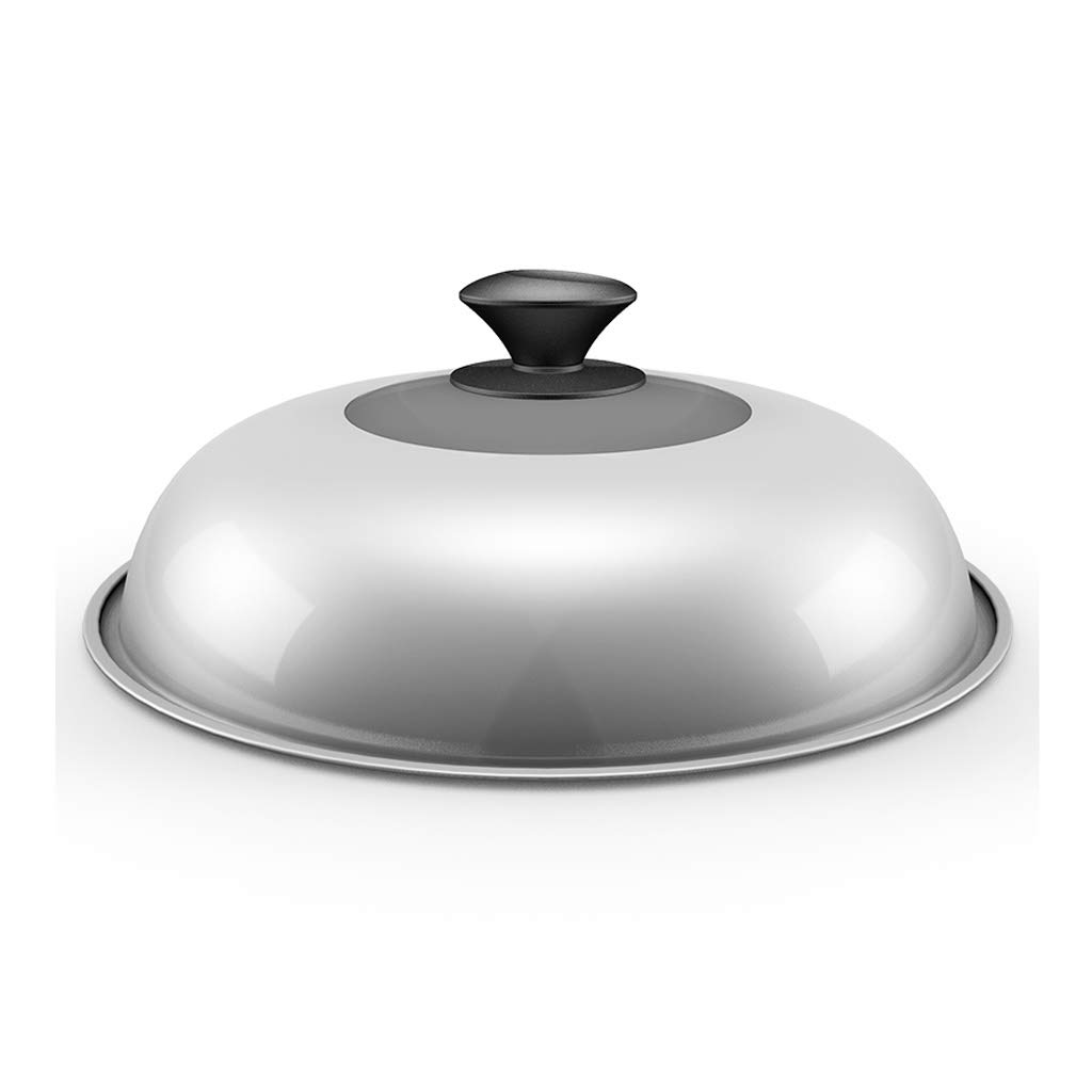 Couvercle,Couvercles de Casserole Couvercle de Casserole en Acier Inoxydable Couvercle de Wok en Verre trempé couvercles de Casserole de Remplacement de Grande Taille