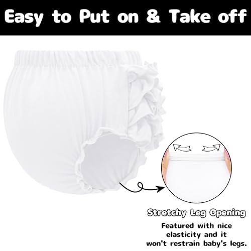 image for Olreco Diaper Covers for Girls Baby Bloomers Diaper Cover Baby Girl Bl